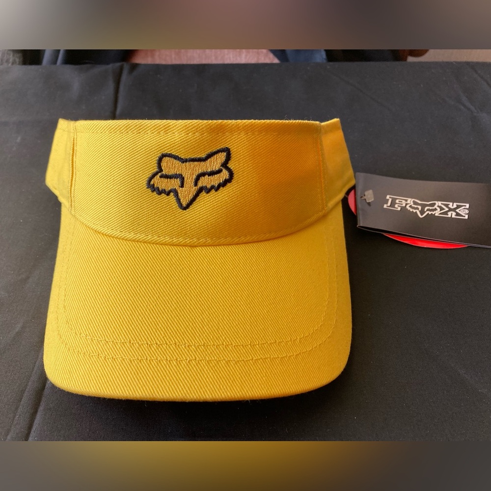 NWT Yellow Fox Racing Sunvisor Hat  Unisex/One Size